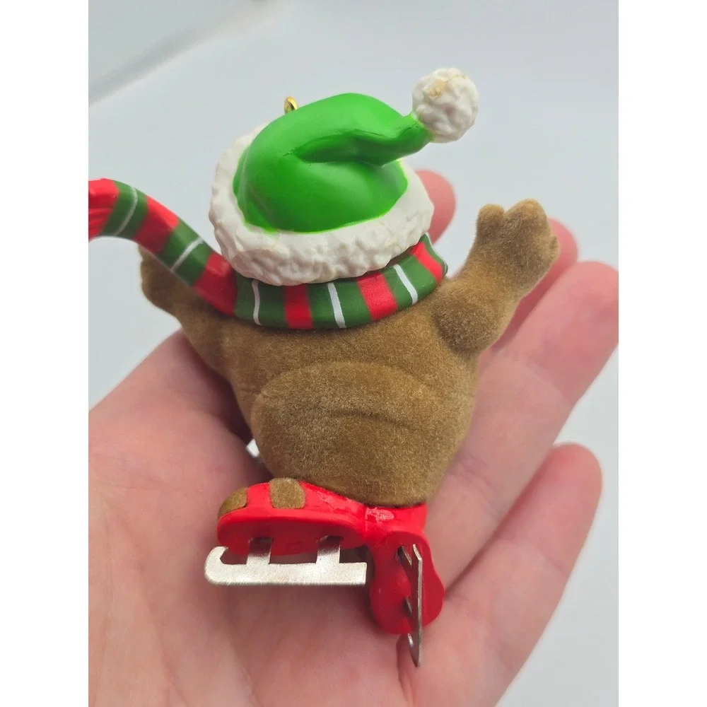 Vintage 80s Enesco Christmas Ornaments 1985 Penguin Walrus Set of 2 w/ Boxes